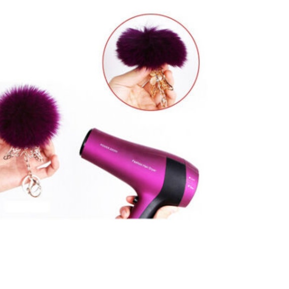 Restocked! Rudolph Pom Pom Handbag Charm/Keychain - Picture 2 of 2